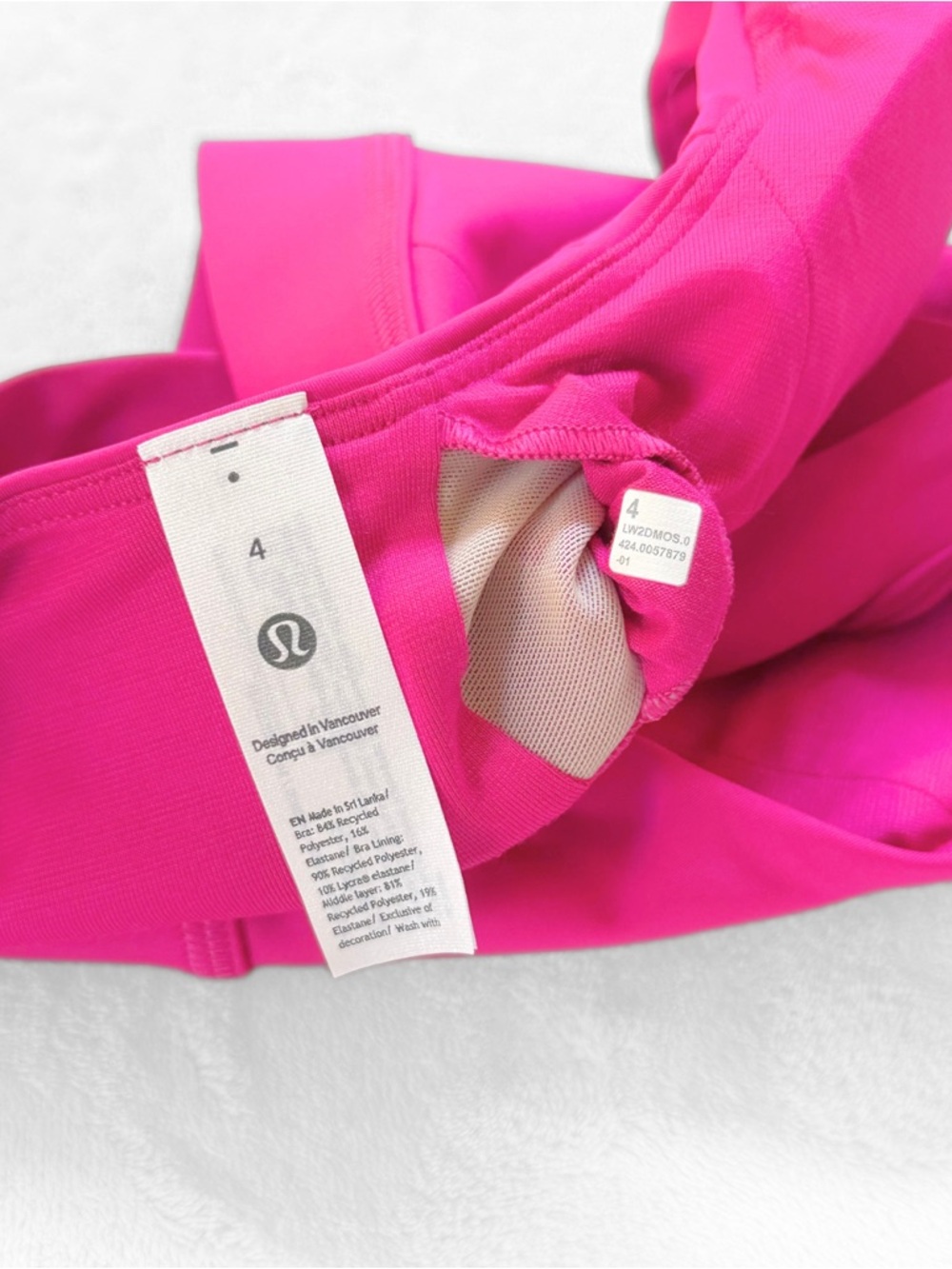NWT Lululemon Envital Bra B/C – Ripened Raspberry – Size 4 - Picture 5 of 10